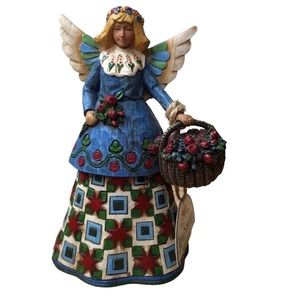 NEW NWT JIM SHORE HEARTWOOD CREEK Angel flower girl